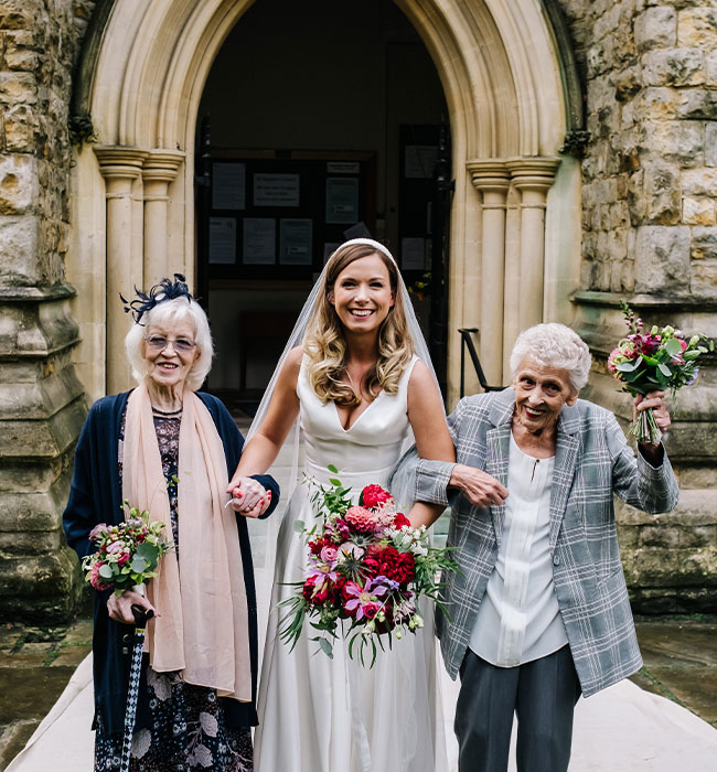 This Covid-19 bride's wedding day solution is genius