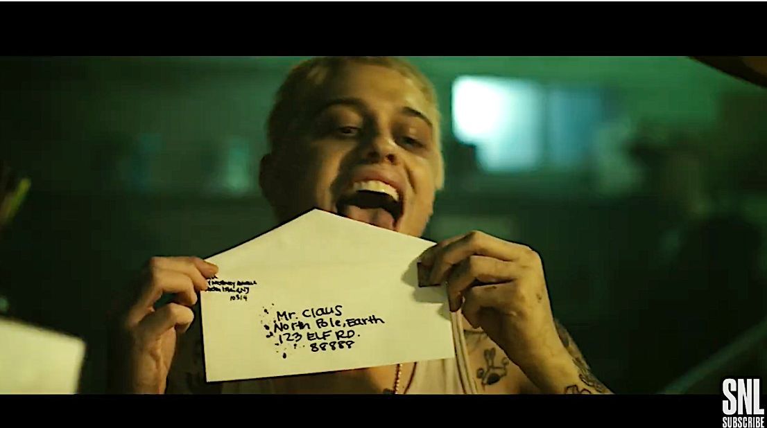 Eminem pops up in 'snl' cameo as pete davidson sends up Rapper's 'stan' video