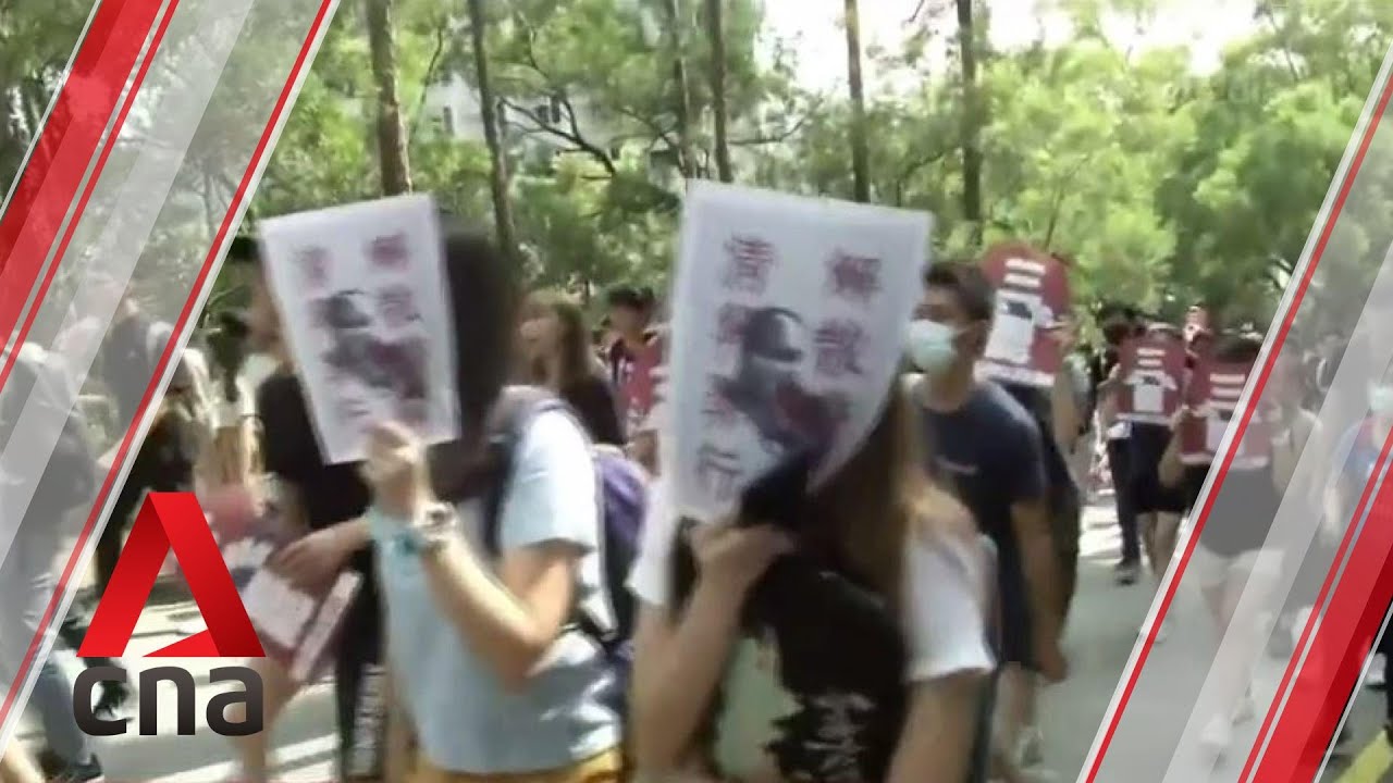 8 people arrested over university protest in Hong Kong