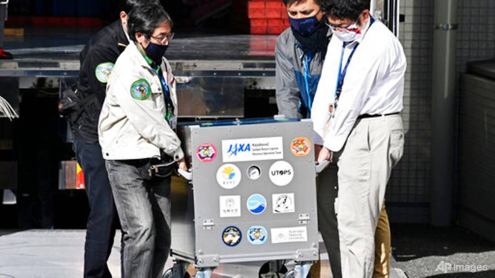 Capsule with asteroid samples arrives in Japan for research