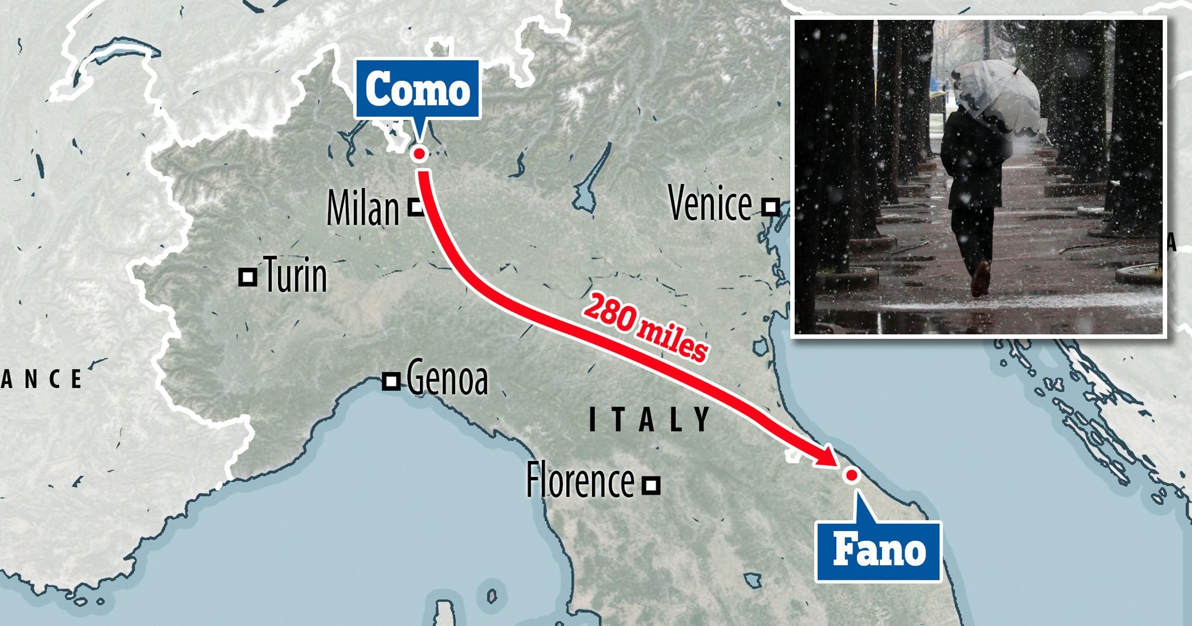 Husband goes on 280-mile hike to blow off steam after arguing with his wife
