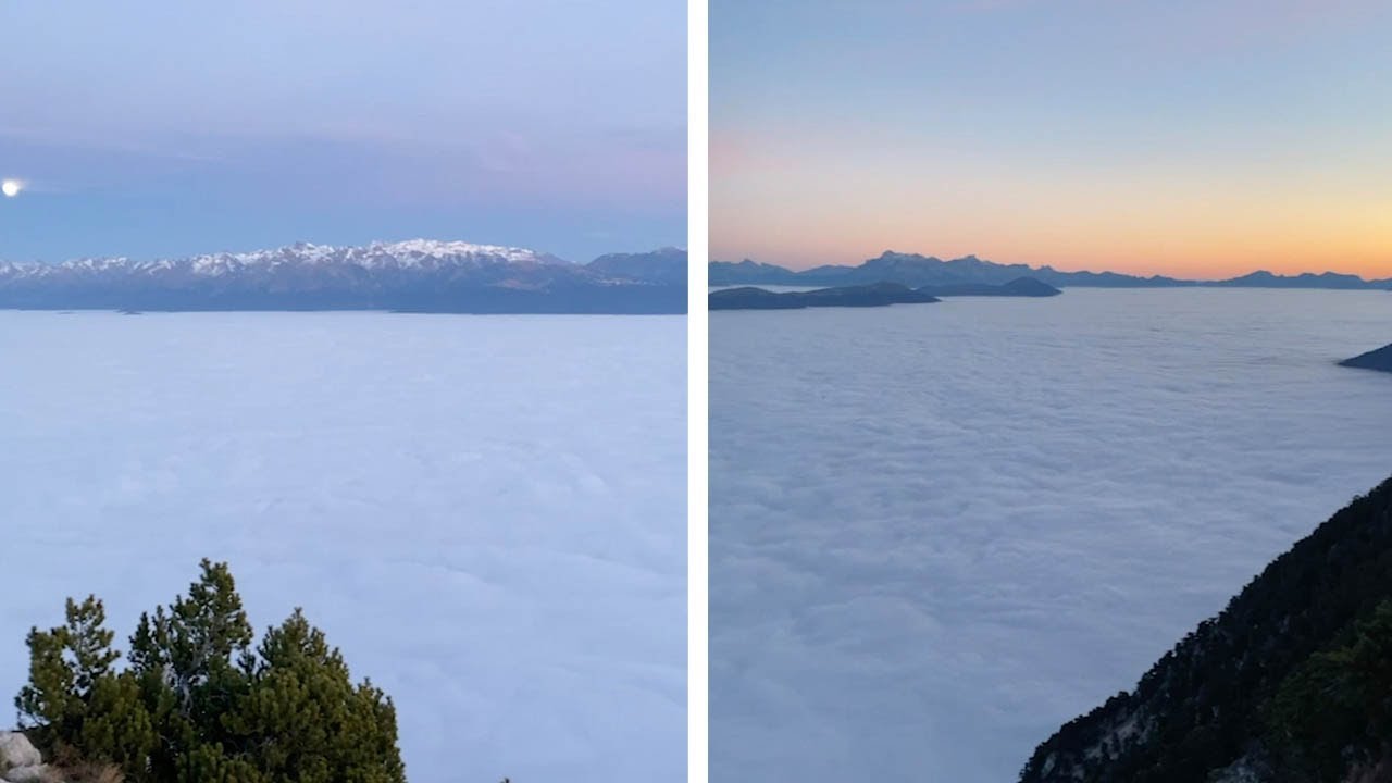Stunning Valley Completely Engulfed In Fog