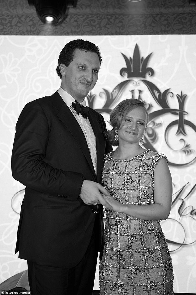 Vladimir Putin's daughter's wedding photos are leaked as report claims his son-in-law 'bought $380million stake in Russian petrochemical firm for $100 after marrying'