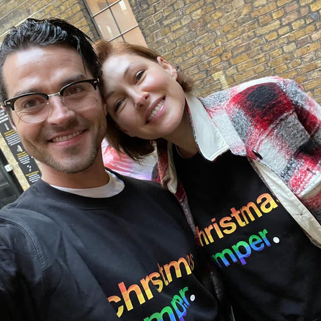Emma and Matt Willis are couple goals in matching Christmas jumpers