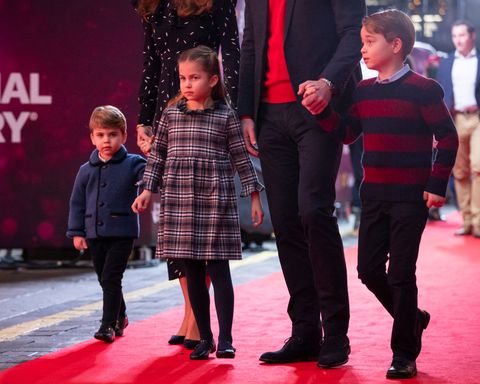 Prince George, Princess Charlotte, and Prince Louis Make a Festive Red Carpet Debut
