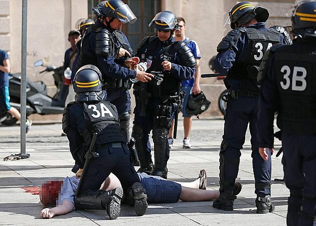 French prosecutors demand 15 years' jail for Russian who 'beat an English football fan unconscious during Euro 2016 and left him paralysed' in scenes that shocked the world