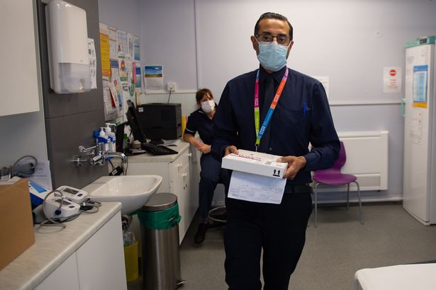 First pictures of Covid-19 vaccine being given out at GP surgeries as mass roll out begins