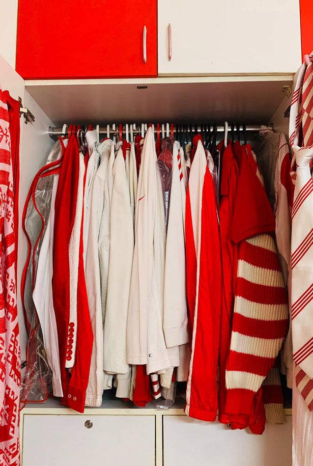 Meet the family who only wear red and white - and live in a red and white house