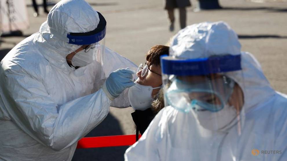 South Korea reports 1,078 new COVID-19 cases, highest since start of pandemic