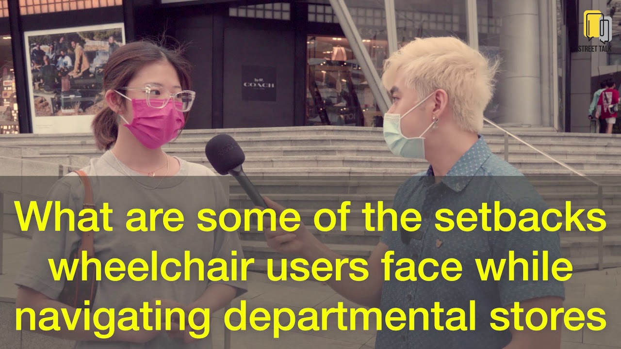We sent a "wheelchair bound" intern to Tangs Singapore | Street Talk