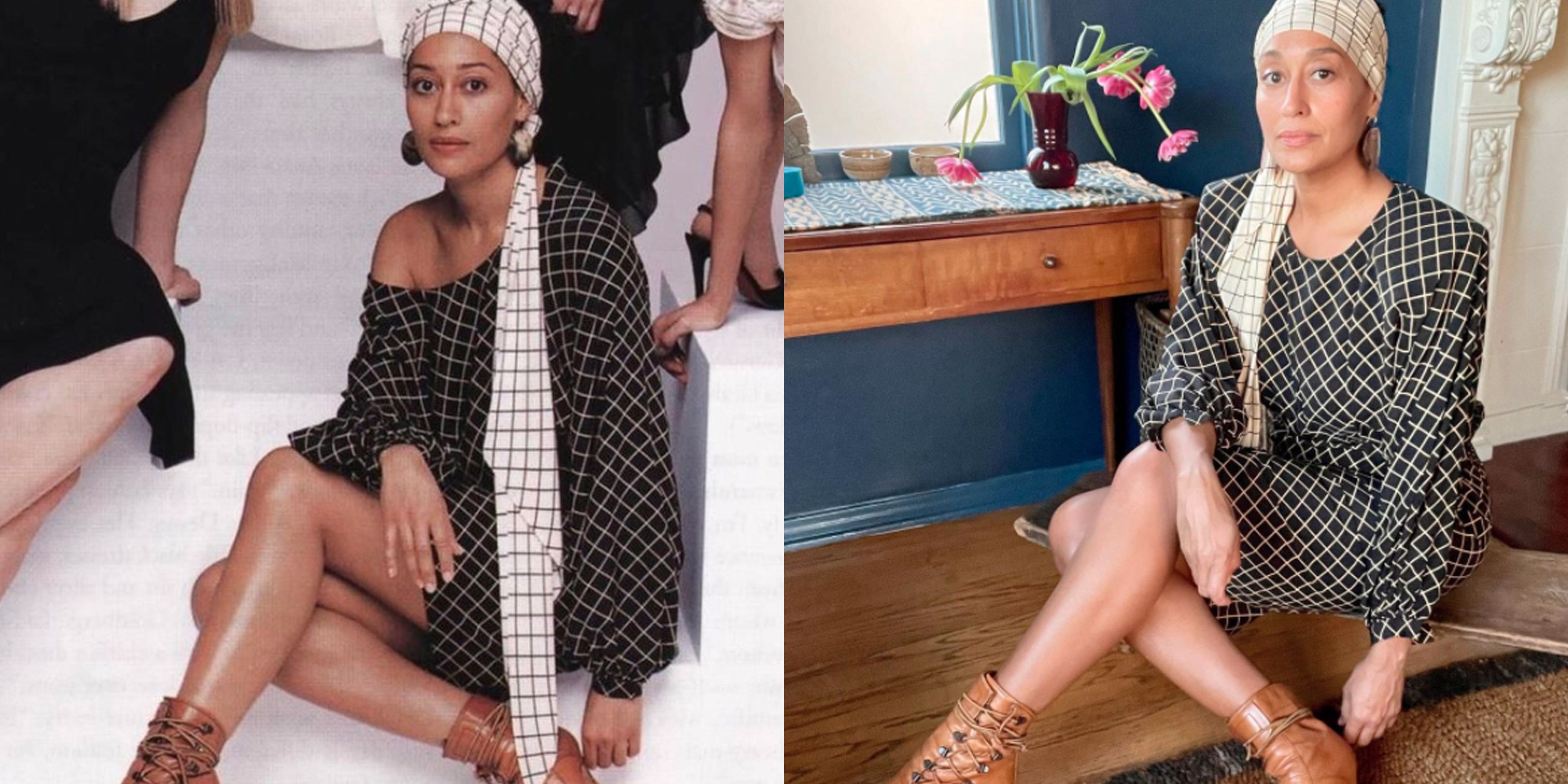 Tracee Ellis Ross Just Re-created a Harper's BAZAAR Photo Shoot from Almost 20 Years Ago