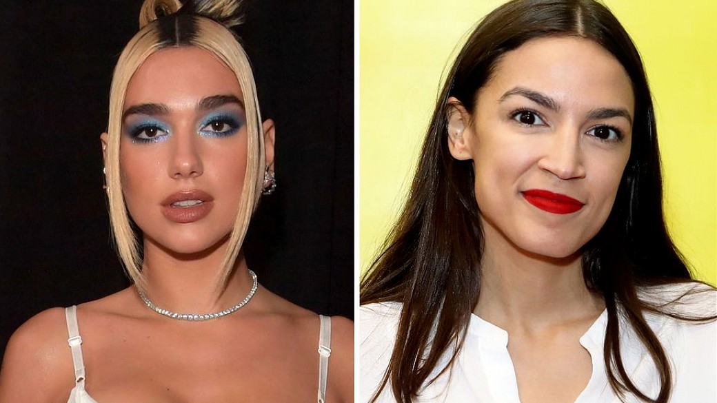 The Internet Found Unlikely Doppelgängers In Dua Lipa And Alexandria Ocasio-Cortez