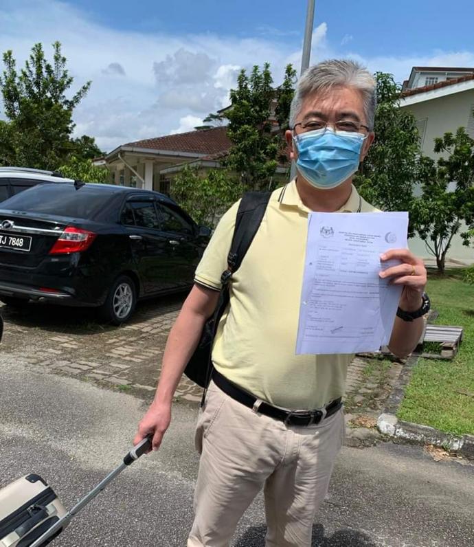 感染期已过获准回家 巫程豪:重获自由感觉非常好!