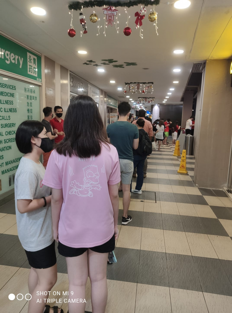 Queue for mcdonald mala fries longer than queue at Singapore Pools