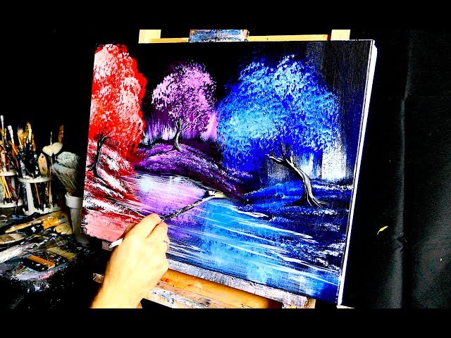 OUT OF THIS WORLD ABSTRACT PAINTING BY DRANITSIN