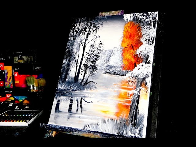 BREATHTAKING BEAUTY | NORMAL SPEED | AMAZING ACRYLIC PAINTING TECHNIQUES | DRANITSIN