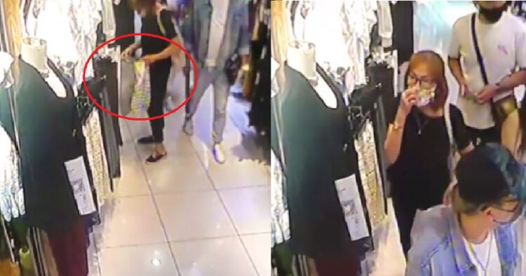 Auntie caught stealing on cctv, big bag full of items | Nestia