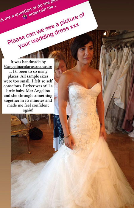 Frankie Bridge's behind-the-scenes wedding photo of bittersweet moment