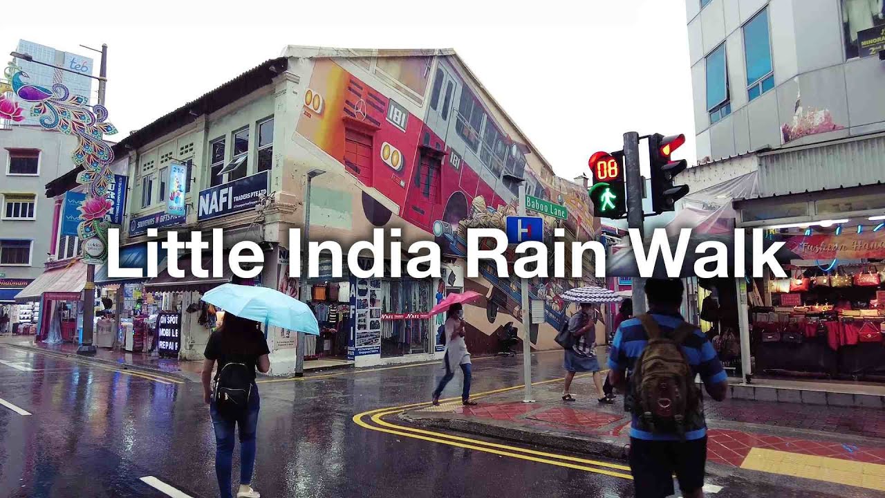Little India Singapore Rain Walk (DJI Pocket 2 & Binaural Audio)