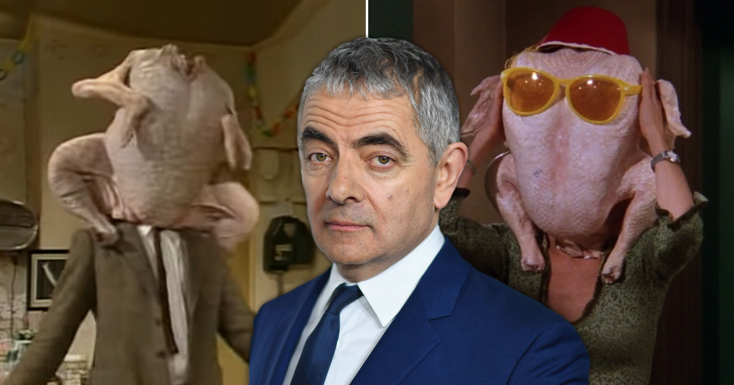 Mr Bean’s Rowan Atkinson accuses Friends of stealing iconic turkey head gag