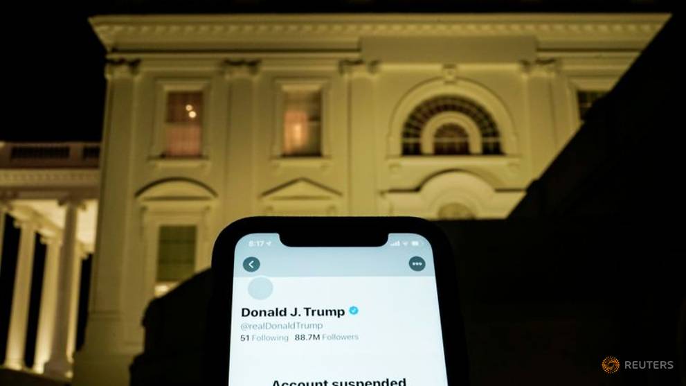 UK says Twitter entitled to ban Trump, but social media firms must be accountable