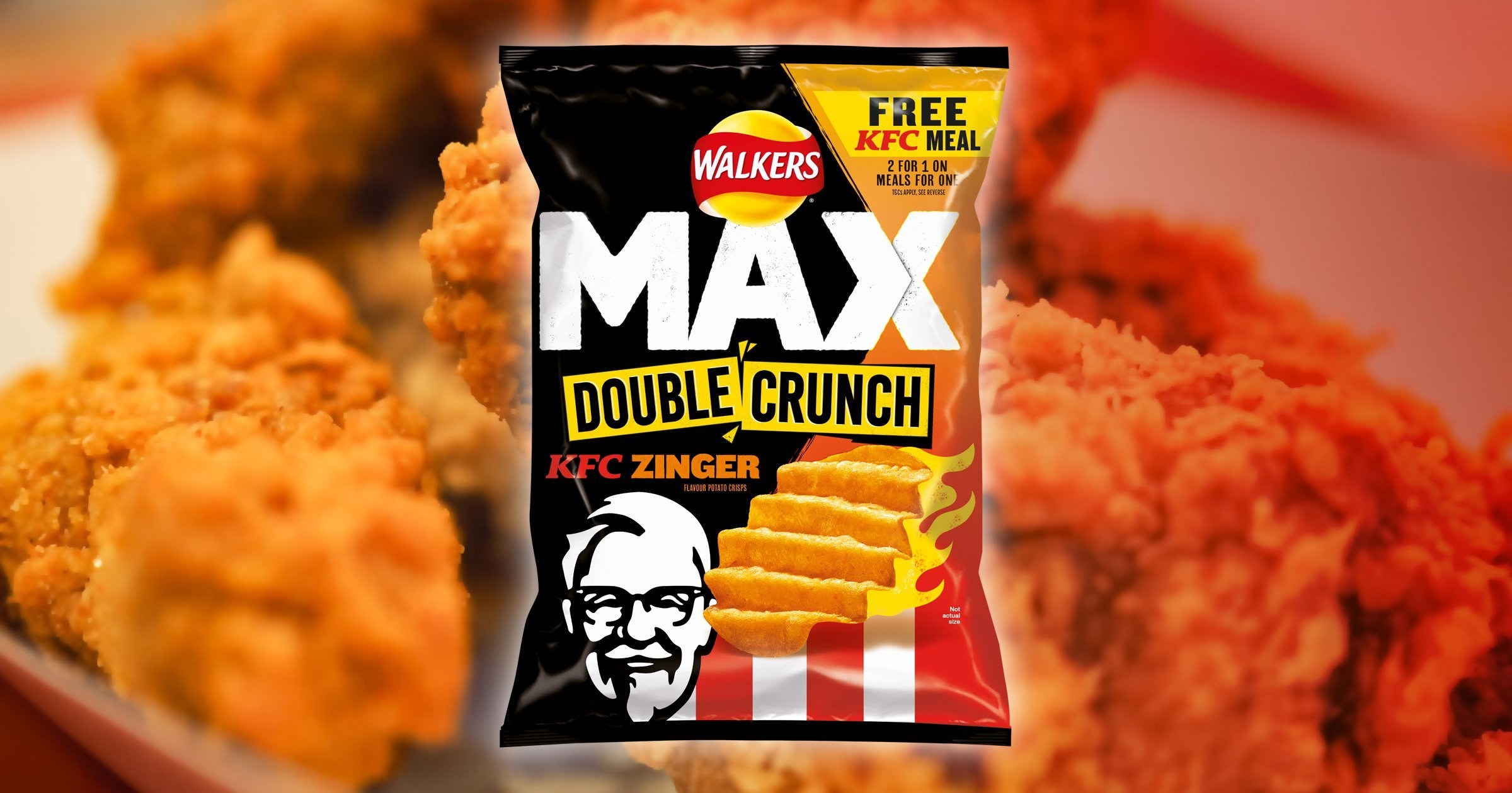 Walkers teams up with KFC to release fried chicken flavour crisps