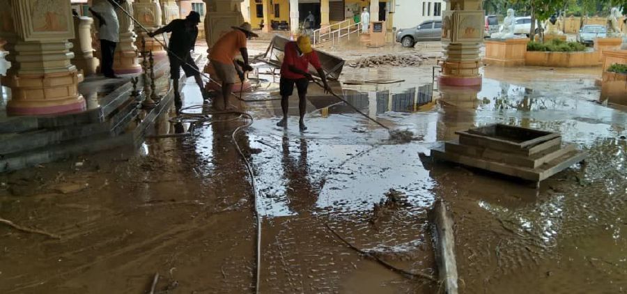 Maran temple catastrophic flooding results in over RM1 million losses