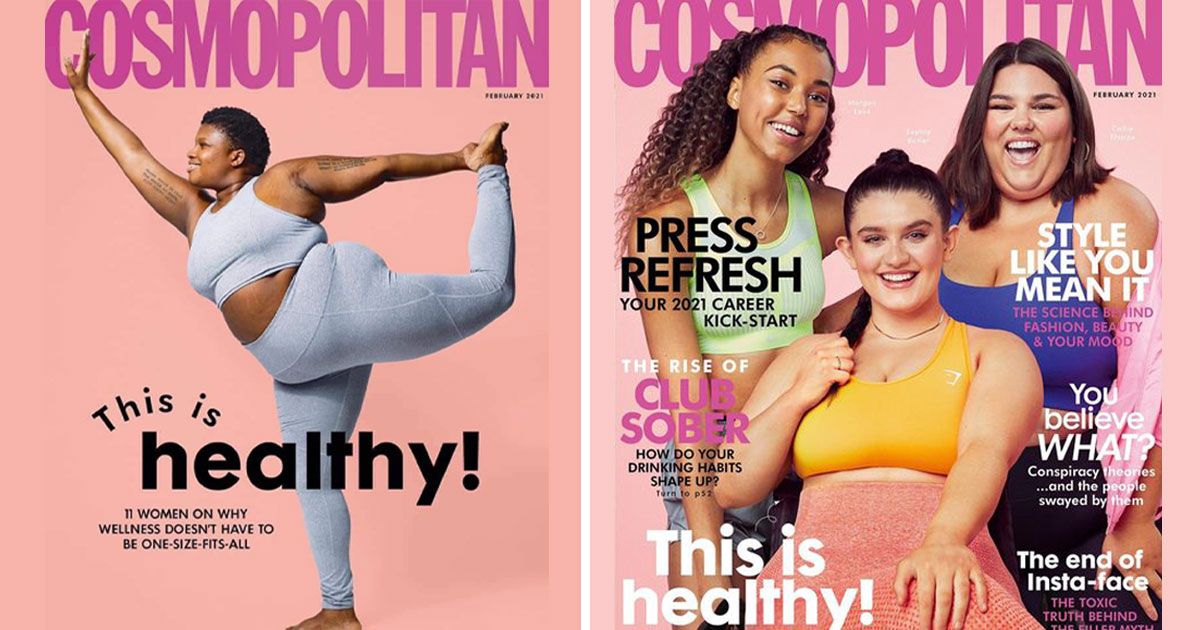 Trolls Accuse Body-Positive ‘Cosmo’ Covers Of ‘Promoting Obesity’