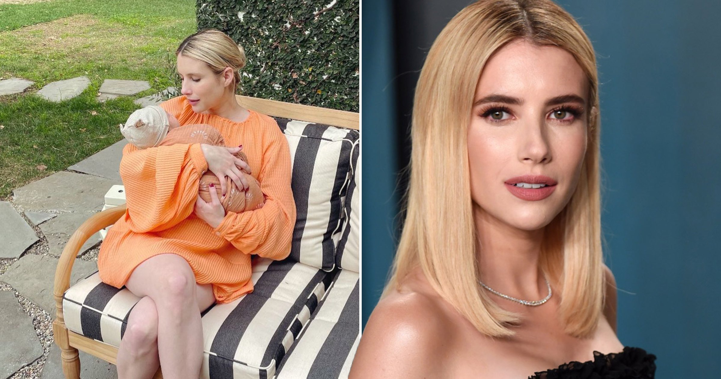 Emma Roberts shares first picture of her ‘bright light’ baby boy Rhodes