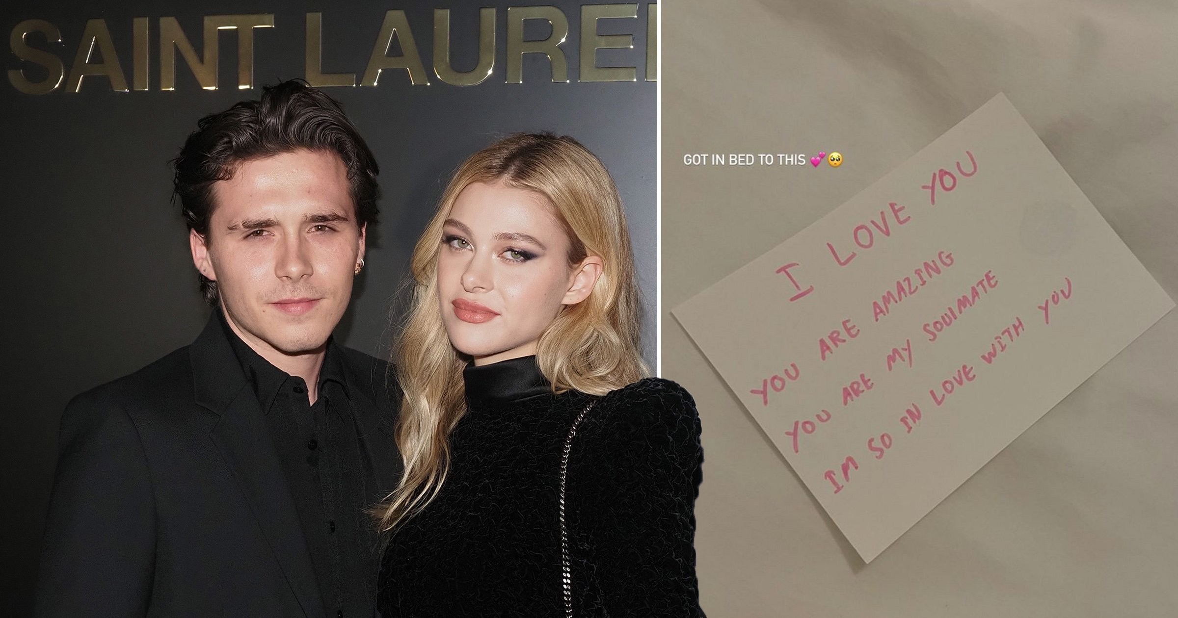 Nicola Peltz shares adorable love letter fiancé Brooklyn Beckham left her in bed