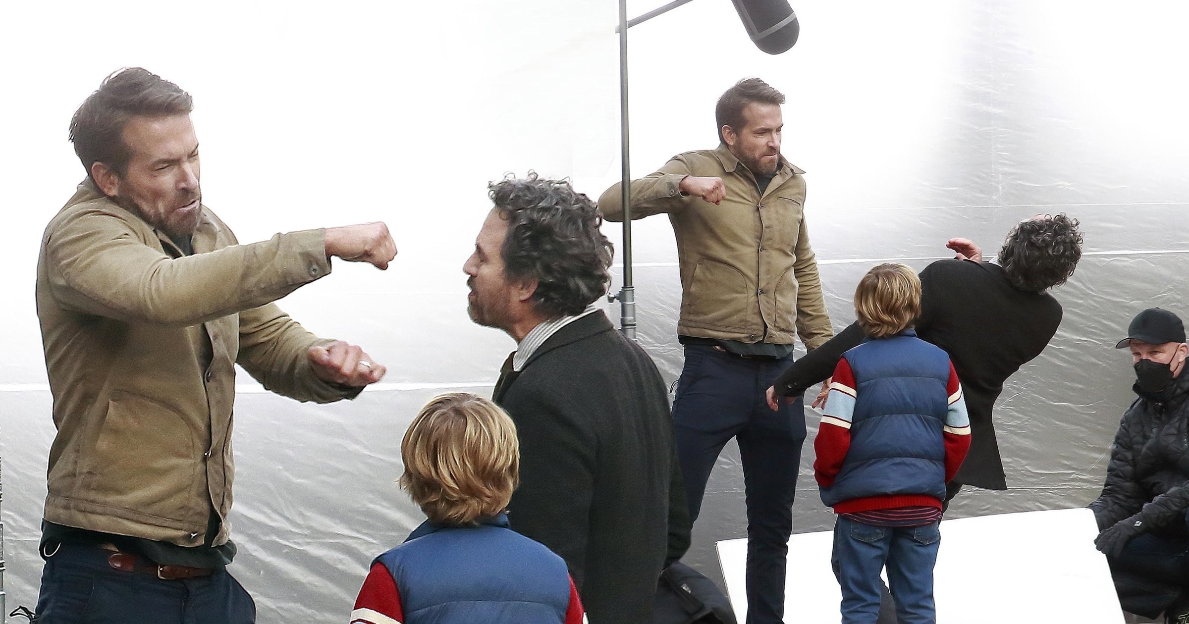 Ryan Reynolds punches Mark Ruffalo on set in scene for Netflix’s The Adam Project