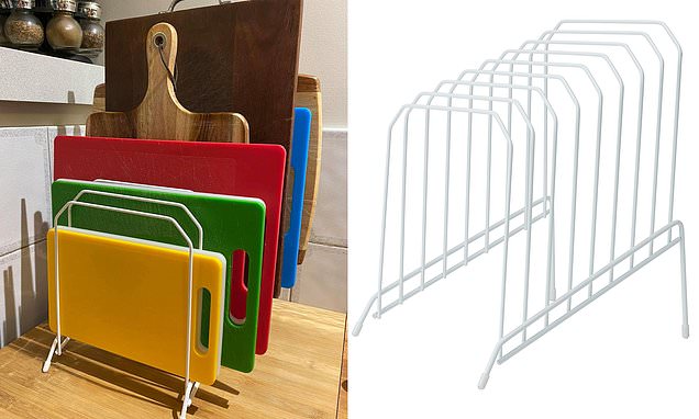 Kmart Australia shopper reveals her chopping board storage hack using a budget buy