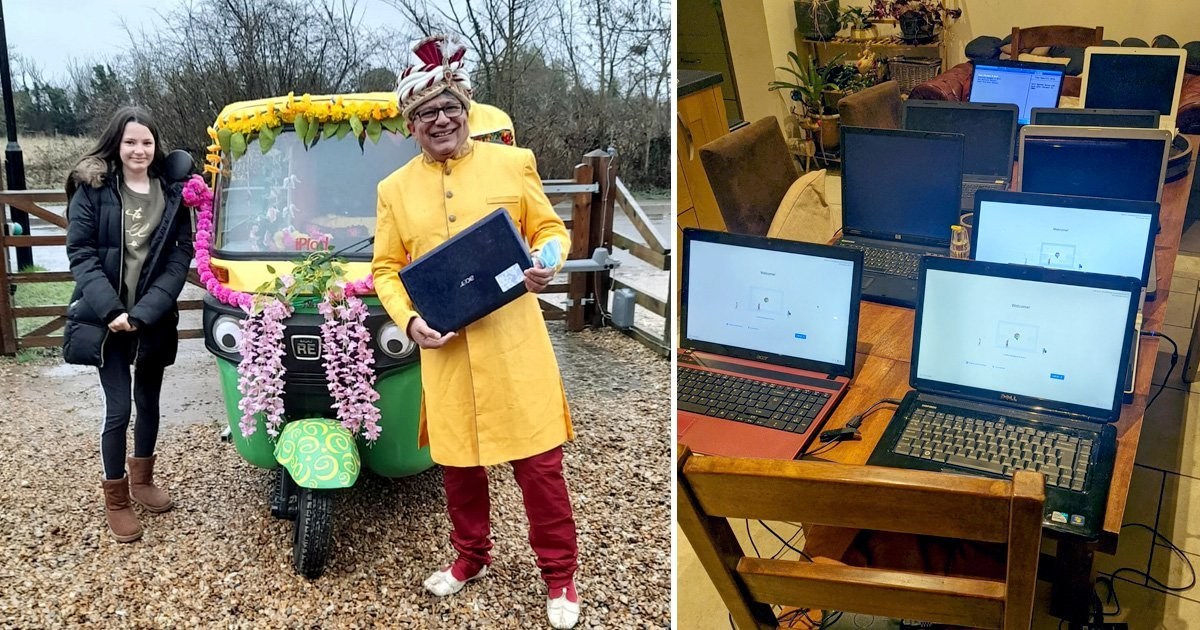 Kind tech whizz refurbishes old laptops and donates to working-class families
