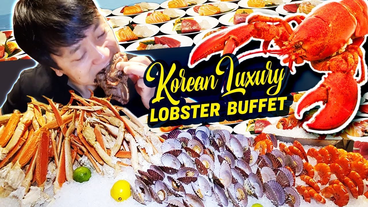 Korean LUXURY LOBSTER BUFFET! All You Can Eat SEAFOOD in Seoul South Korea