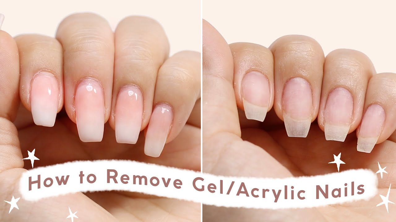 How to Remove Gel /Acrylic Nails At Home Without Breakage