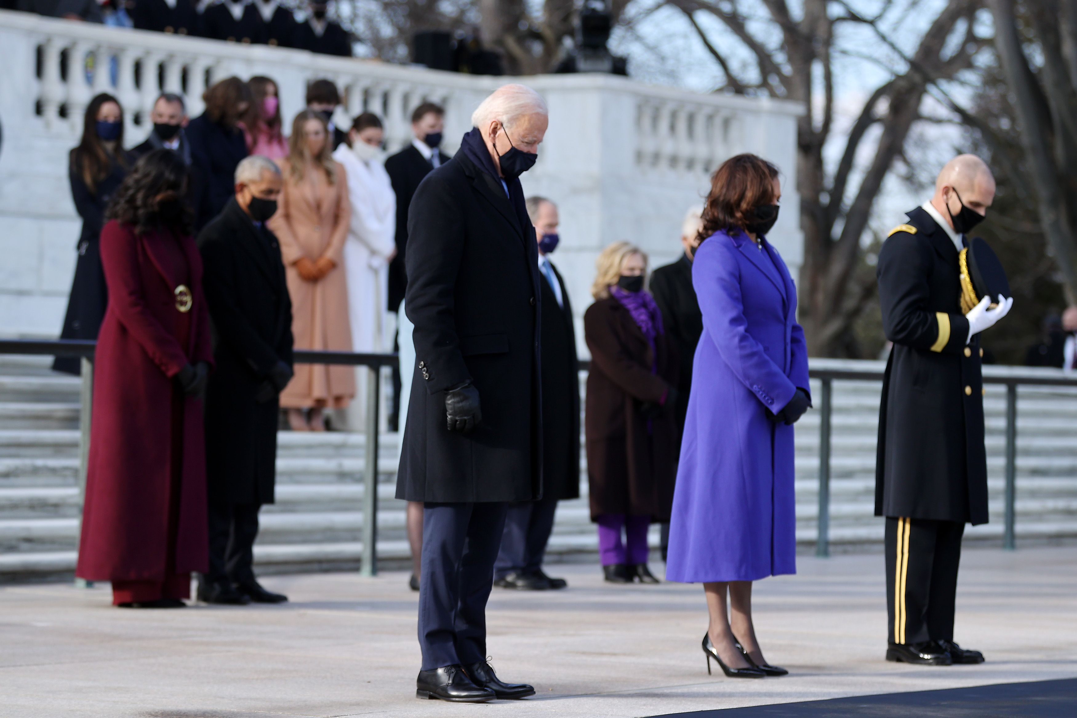 The Obamas, Bushes, and Clintons Join President Joe Biden & VP Kamala Harris at Arlington Cemetery