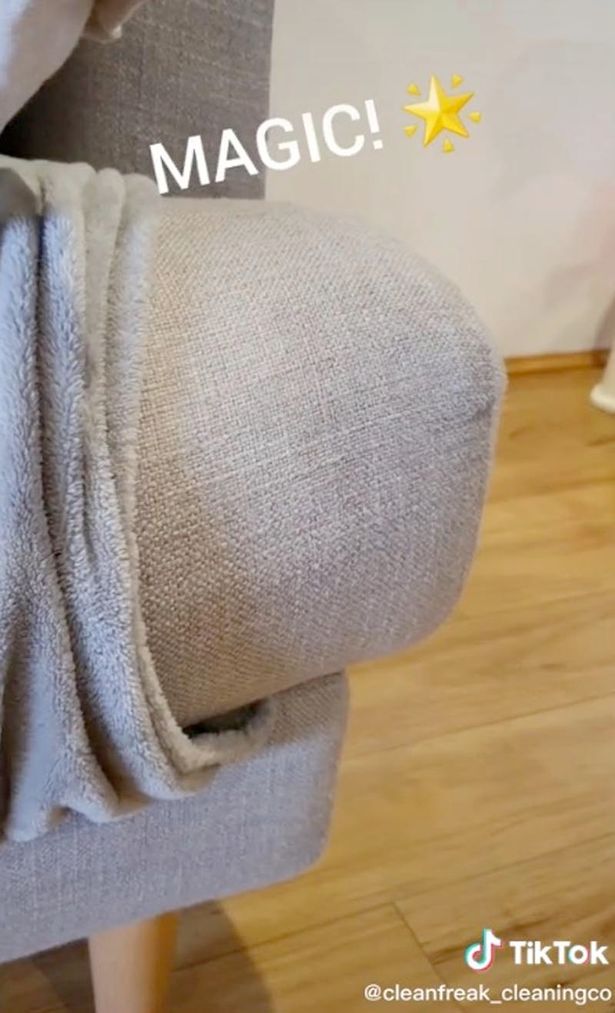 Woman shares 'game-changing' hack for getting pen off sofa after kids drew on it