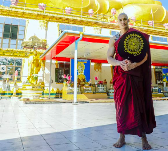 Hot Burmese actor goes viral after uploading photos of himself in monk’s robes
