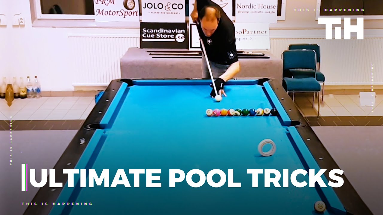 Man Performs Amazing Tricks While Playing Pool