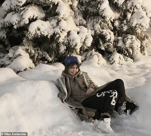 Ex-wife of Arsenal’s Andrey Arshavin denies she has suffered botched nose job and says ‘my beautiful face was mutilated by flesh-eating disease’ after fans noticed she was hiding her face in photos