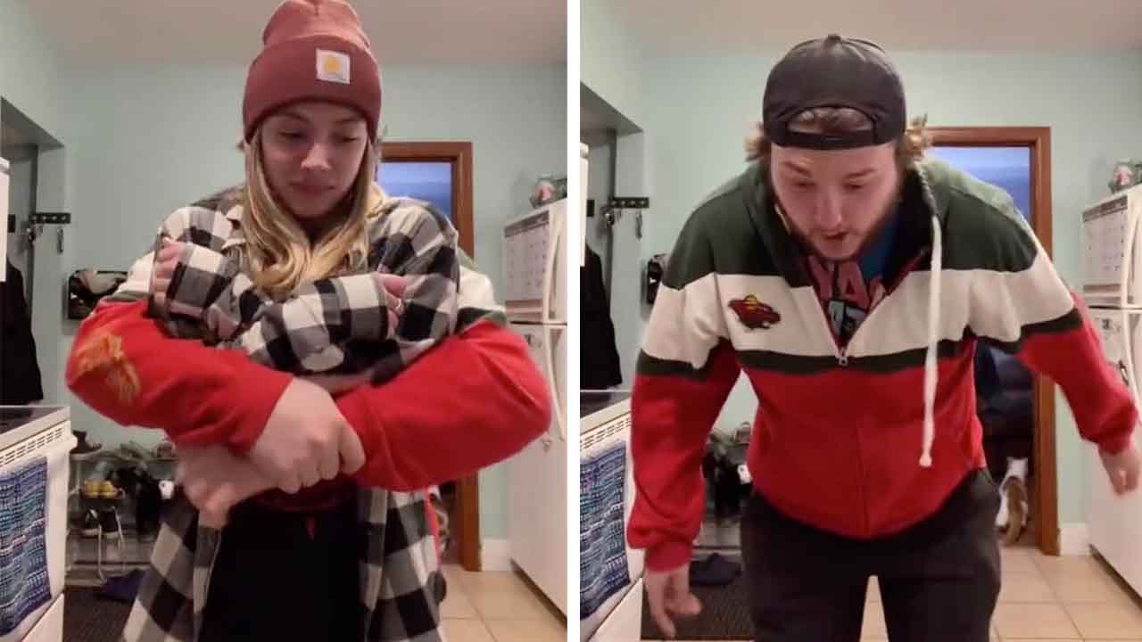 Girlfriend Uses Dry Noodle To Prank Boyfriend