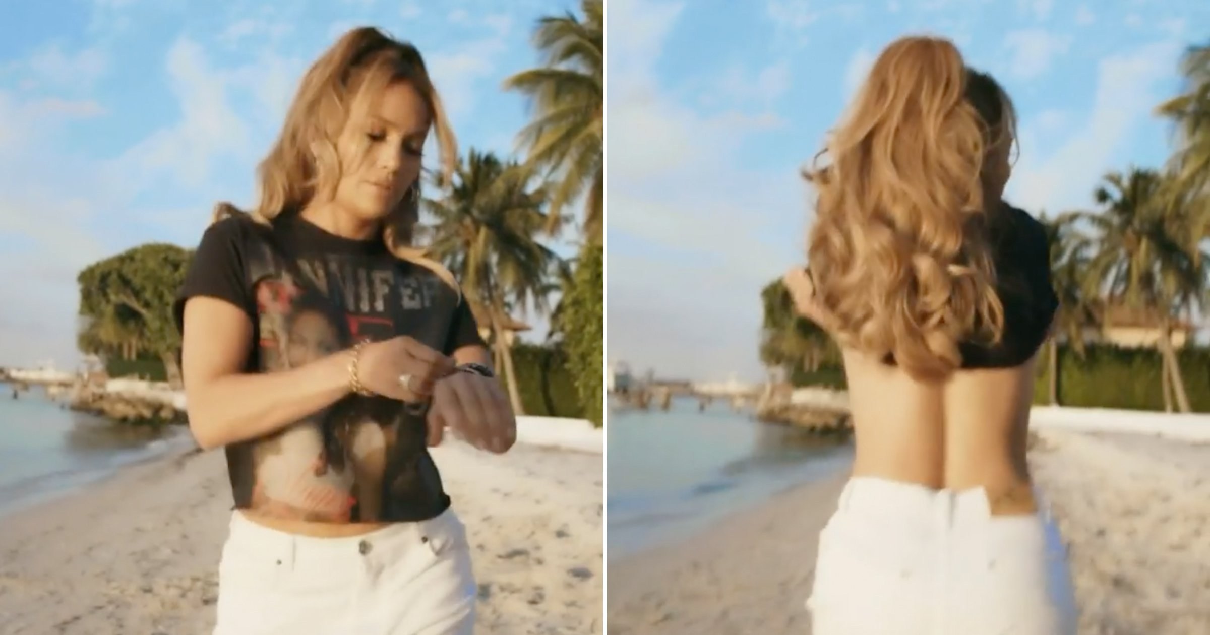 Jennifer Lopez recreates Love Don’t Cost A Thing video and she hasn’t aged at all