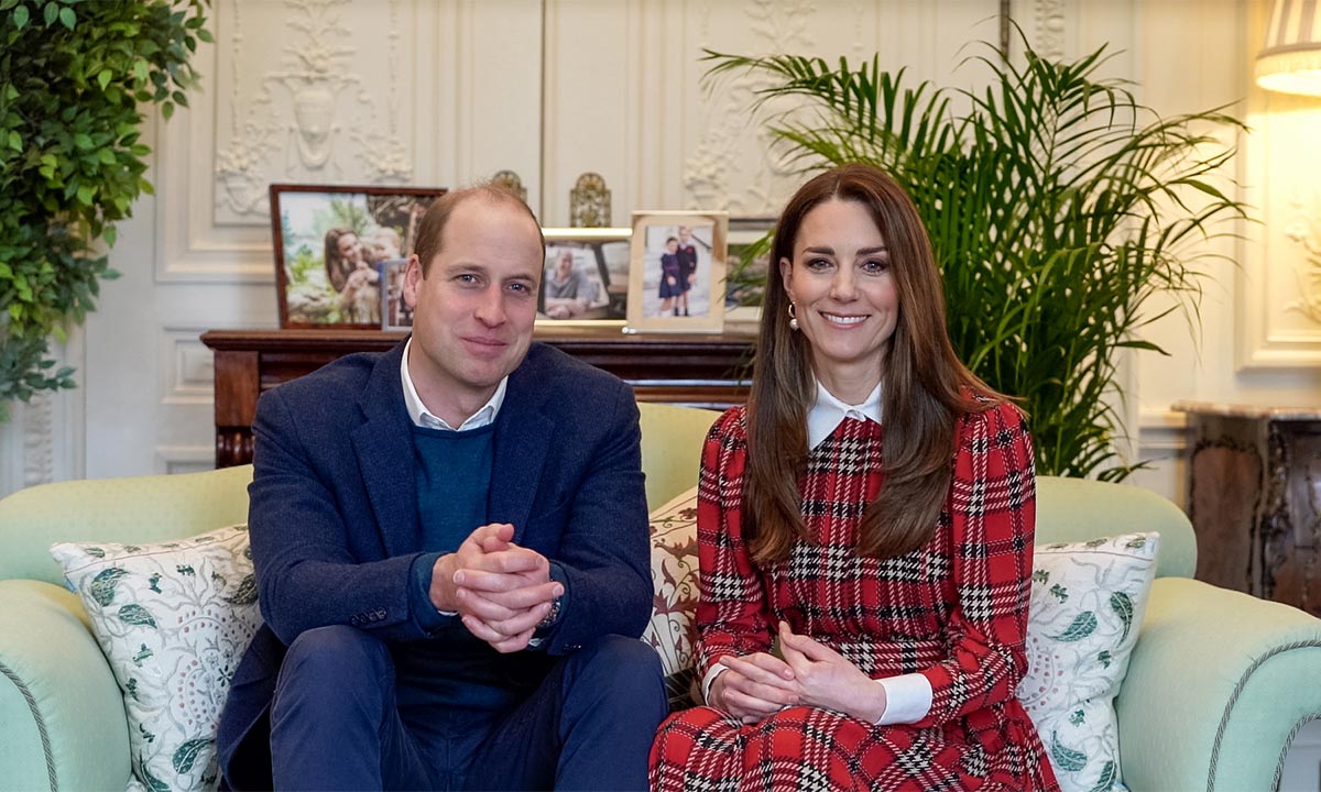 Prince William and tartan-clad Kate Middleton make surprise appearance for Burns Night