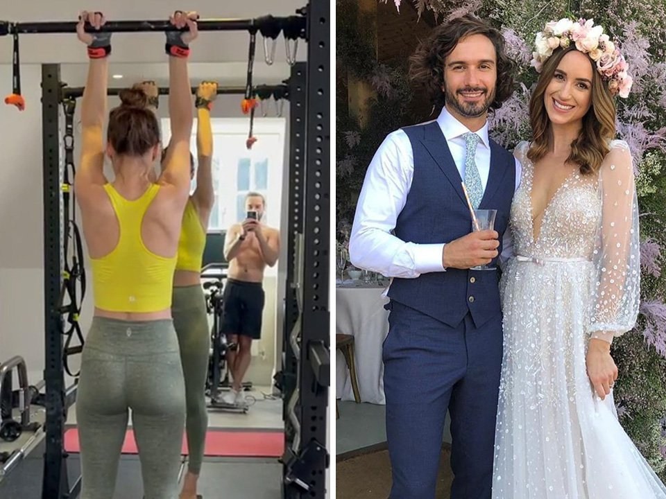 Joe Wicks’ wife Rosie is a fitness superstar in the making as she completes impressive pull-ups