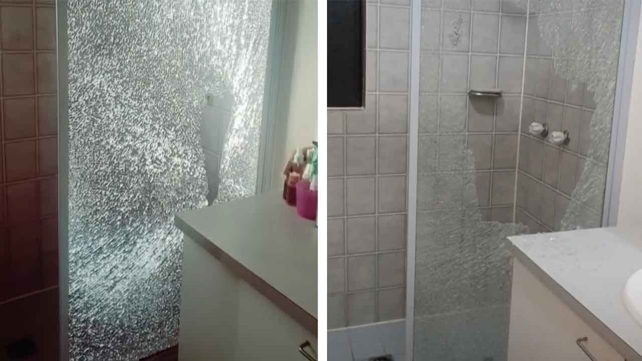 Woman Wakes Up To Shower Screen Glass Mysteriously Cracking