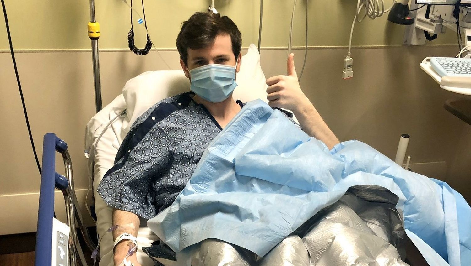 The Walking Dead star Chandler Riggs confirms he had surgery after sharing hospital photo