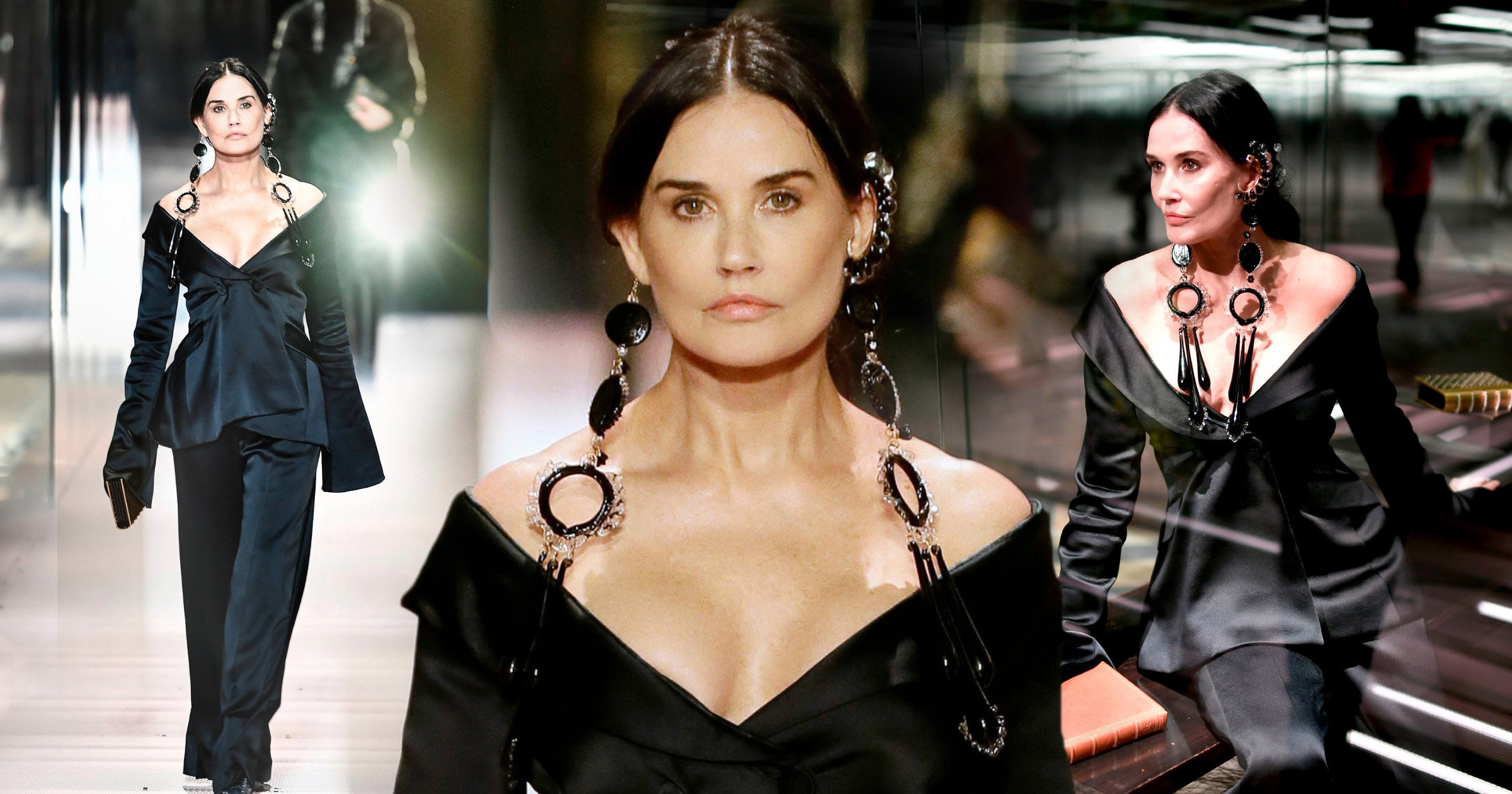 Demi Moore is giving us life as she stomps runway at Fendi’s Paris Fashion Week show