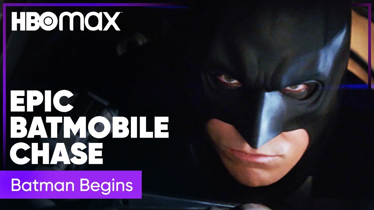 Batman Begins' Epic Batmobile Chase | HBO Max