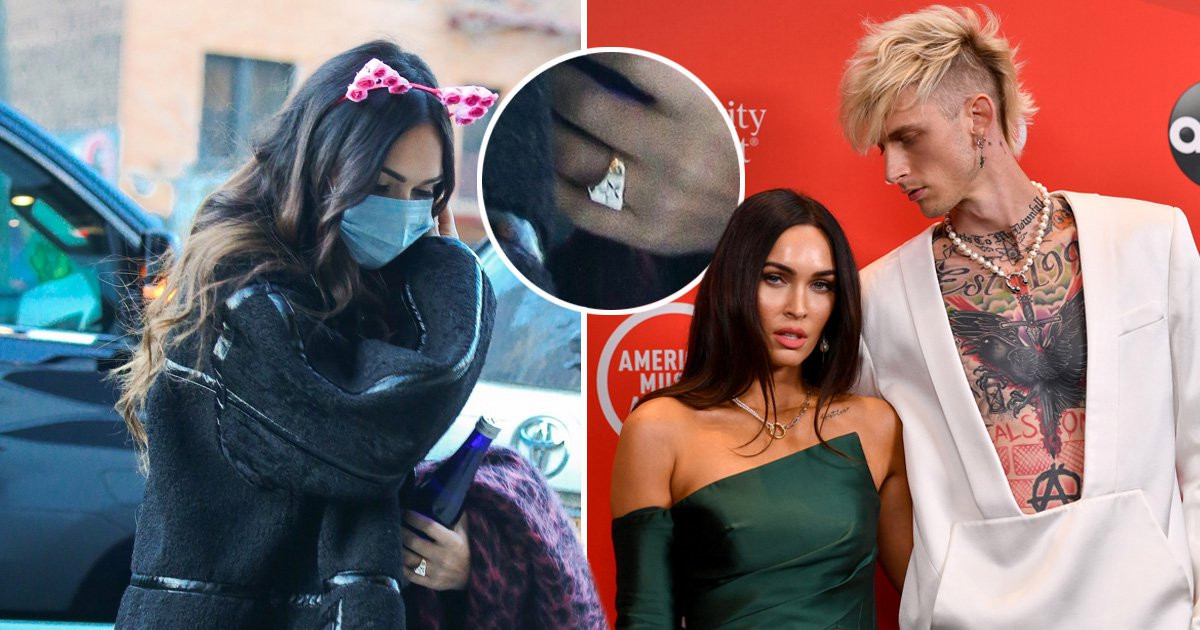 Megan Fox and Machine Gun Kelly spark engagement rumors as she’s spotted wearing a large ring