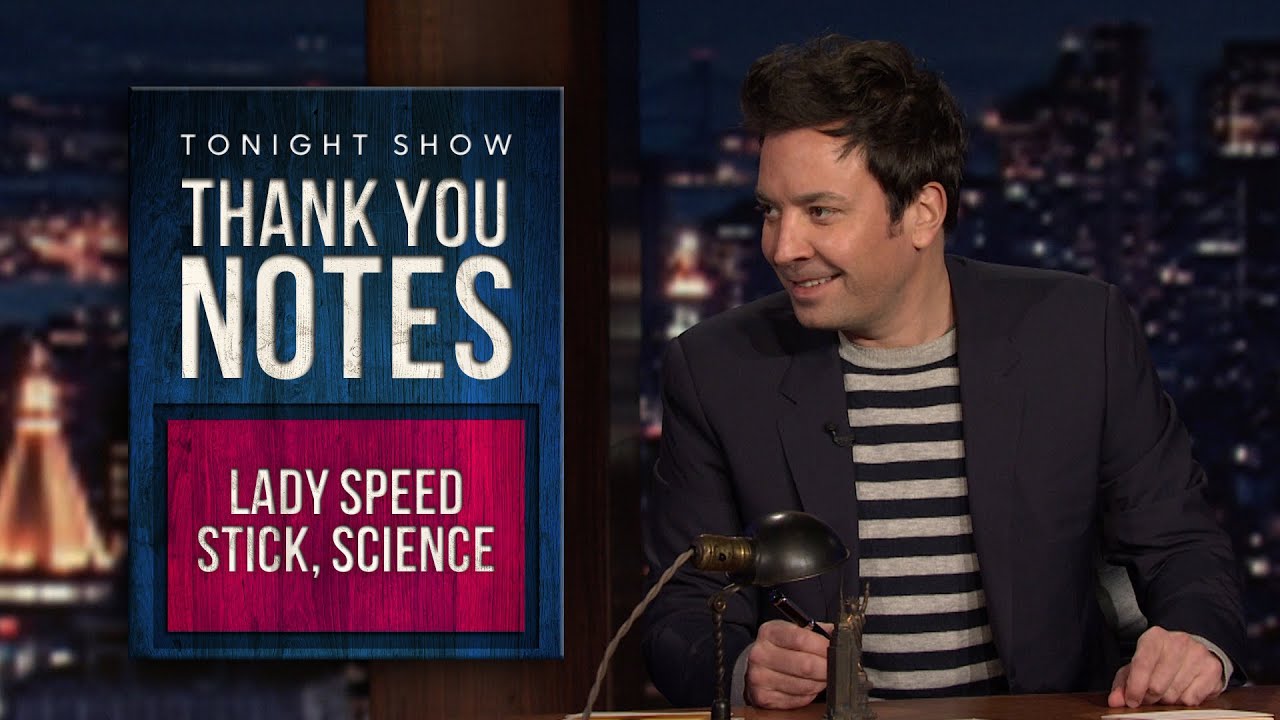 Thank You Notes: Lady Speed Stick, Science